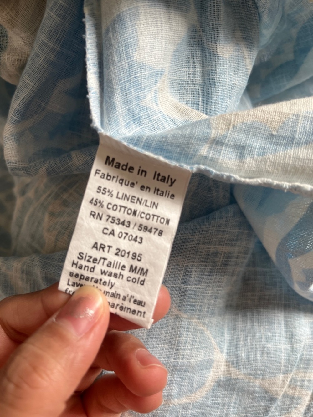 Blue Floral Button-Back Mini Dress - Picture 5 of 5